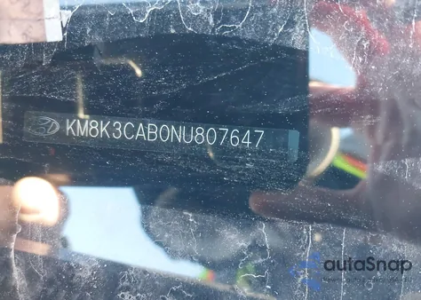 2022 Hyundai Kona Sel z USA, uszkodzony, nr VIN KM8K3CAB0NU807647